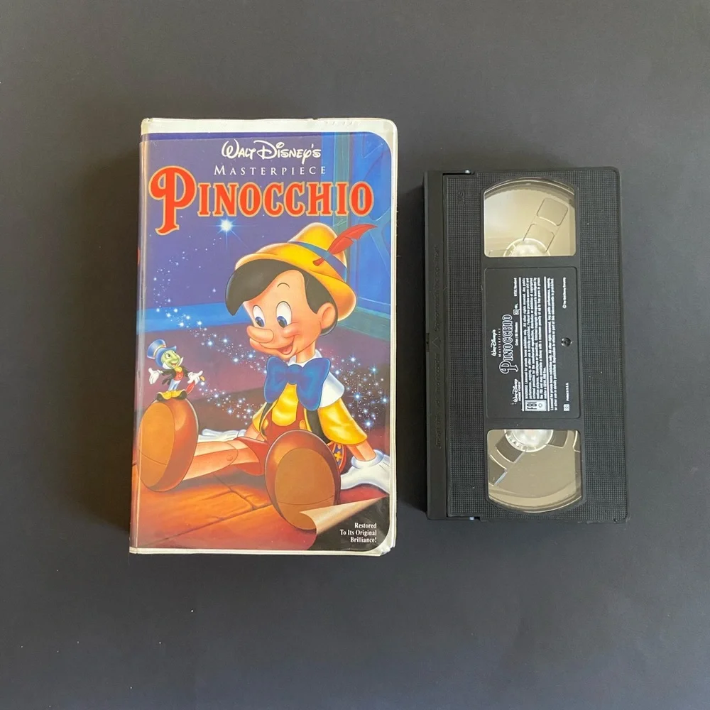 Disney Pinocchio VHS - Colorful Cover